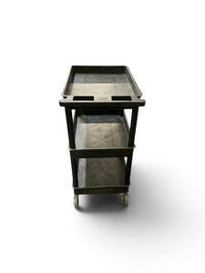 Luxor 3-Shelf Plastic Utility Cart