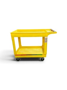 Plastic Utility Service Cart 45 x 26 Yellow