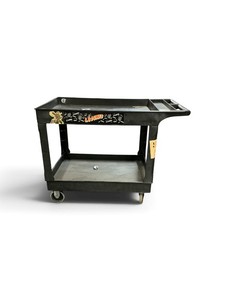 Plastic Utility Service Cart 45 x 26 Black