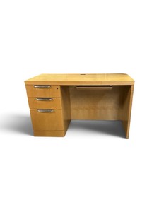 Knoll single-pedestal executive office desk
