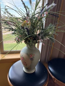 Artificial Wildflower Arrangement in Floral Decorator Vase Cottage Style
