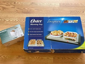Oster Warming Tray & eWave 2 Slice Toaster Kitchen Appliance Lot