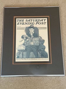 Framed Norman Rockwell Saturday Evening Post Print The Man From Ashaluna