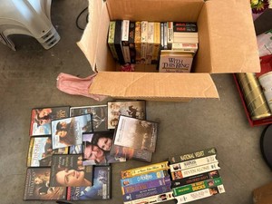 Assorted DVD VHS Movie Book Media Lot Romance Drama Family Titles