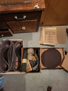 Assorted Sanding Belts Discs Sheets 3M Gator Mixed Grit Abrasives
