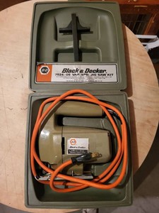 Vintage Black & Decker 7524-05 Variable Speed Jig Saw Kit w Case