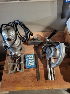 Vintage Stanley Electric Router & Hand Planer Woodworking Tool Lot