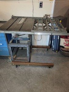 Vintage Craftsman Cast Iron Table Saw with Extension Wing & Stand