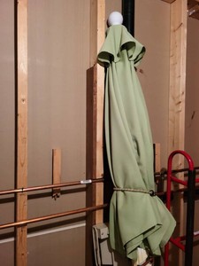 Patio Market Umbrella with Gardenline Umbrella Light Sage Green