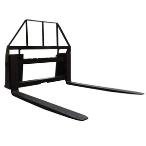 NEW AGROTK SAII100 Adjustable Pallet Fork Attachment with Brick Guard (Universal Skid Steer Quick Attach)