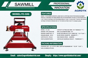 NEW AGROTK YC-32G 32 Portable Gas Sawmill  15 HP