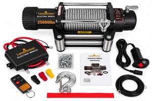 NEW LandHonor LHR-EW25000 25,000 lb 12V Electric Winch Kit