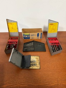 Lot of Drill Bit Sets, Tap Drills & Assorted Bits in Cases