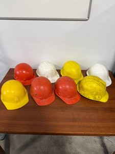 Lot of Hard Hats  Safety Helmets (Assorted Colors)