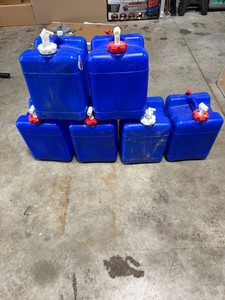 Lot of Blue Aqua-Tainer Water Containers with Spigots