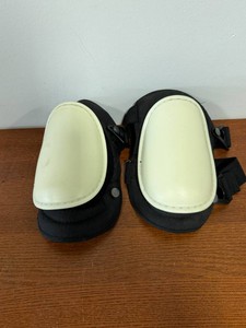 Pair of Knee Pads (Black with White Hard Shells
