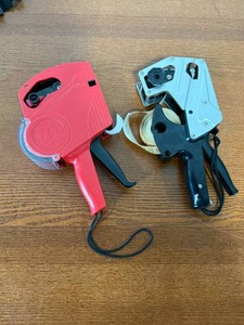 Lot of Price Label Guns (Red MX-5500 & BlackSilver Towa Samurai)