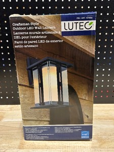 Lutec Craftsman Style Outdoor LED Wall Lantern