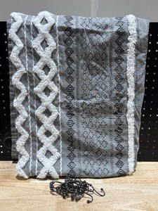 Decorative Shower Curtain with 2 Way Hooks