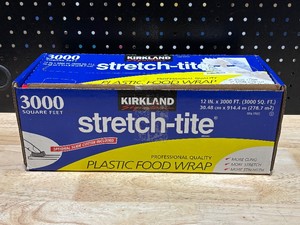 Kirkland Stretch Time Plastic Food Wrap 3000 Sq Ft