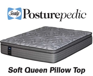 Sealy Posturepedic Soft Euro Pillowtop Queen Mattress - MSRP $699.00 - No Reserve