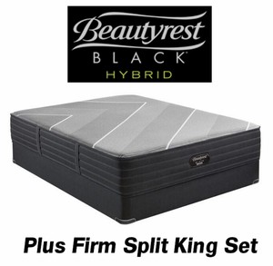 Beautyrest Black Hybrid Plus Firm Split King Mattress Set - MSRP $4,449.00 - No Reserve