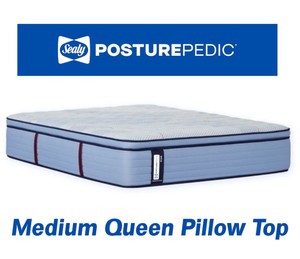 Sealy Posturepedic Plus Medium Euro Pillow Top Queen Mattress - MSRP $1,699.99 - No Reserve