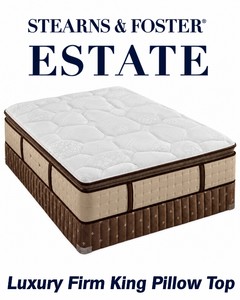 Stearns & Foster Estate Luxury Firm Euro Pillowtop King Mattress - MSRP $2,999.00 - No Reserve
