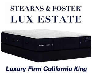 Stearns & Foster Lux Estate Cassatt Luxury Firm California King Mattress - MSRP $3,749.99 - No Reserve