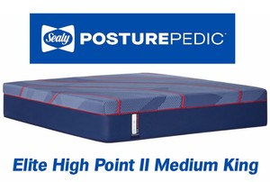Sealy Posturepedic Elite Hybrid High Point II Medium King Mattress - MSRP $3,099.00 - No Reserve