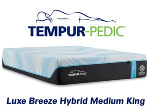 Tempur-Pedic LuxeBreeze Hybrid Medium King Mattress - MSRP $6,599.00 - No Reserve