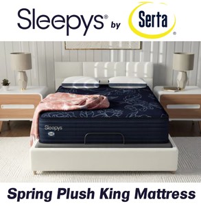 Sleepys by Sealy Spring Plush King Mattress - MSRP $2,049.99 - No Reserve
