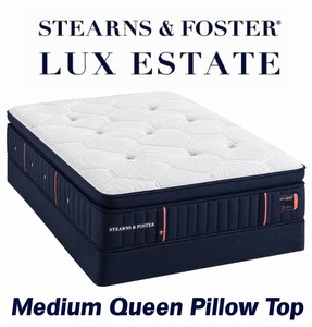 Stearns & Foster Lux Estate 14 Medium Pillow Top Queen Mattress - MSRP $3,899.00 - No Reserve