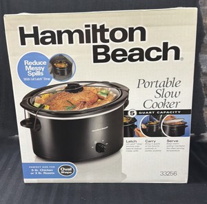 Brand New Hamilton Beach 5 quart capacity, portable slow cooker