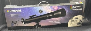 Bran New Polaroid full-size adjustable tripod included telescope