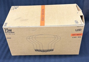Brand New LED technology 6 pack soft white LED floodlights  lightbulbs, 75 W