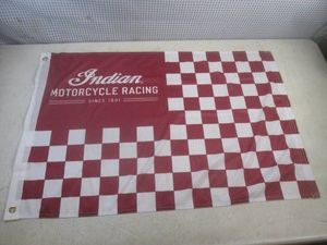 (EC1) Indian Motorcycle Racing Flag 23 x 34