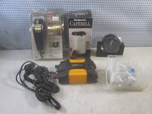 (CSB) Wahl Pet Clippers, Coffee Grinder, Power Inverter, Piston Keychains and Desk Clock