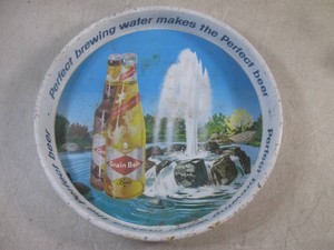 (EC1) Vintage Grain Belt Beer Metal Serving Tray 13