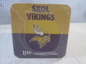 (EC1) Bundle of Skol Vikings Miller Lite Coasters 4 x 4