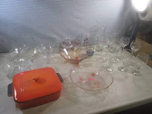(F-1) Assorted Glass Vintage and Other