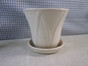 (FS) Vintage Red Wing Pottery Arches Flower Pot #970