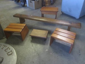 (RM5) Assorted Handmade Wood Step Stools