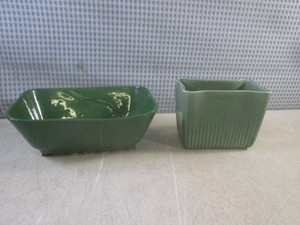(EC1) Vintage Shawnee Ceramic Planter and USA Ceramic Planter