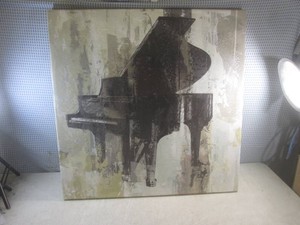 (C-1) Textured Piano Print on Canvas 30 x 30