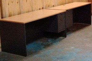 2 large desks
