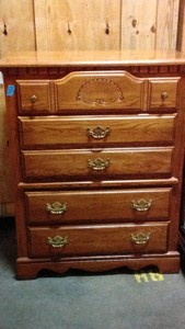 tall wooden dresser