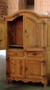large wood wardrobe