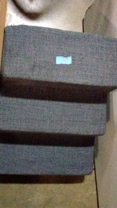 gray foam steps