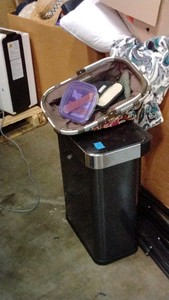 bag and trashcan